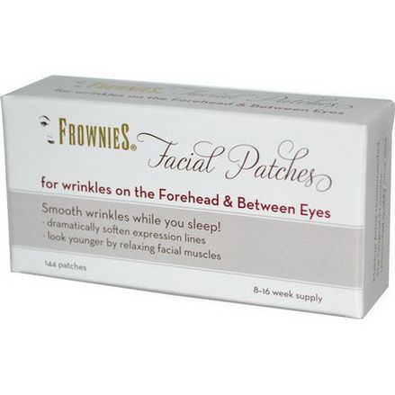 Frownies, Facial Patches, For Foreheads&Between Eyes, 144 Patches