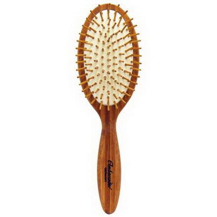 Fuchs Brushes, Ambassador Hairbrushes, Bamboo Large Oval Wood Pins, 1 Brush