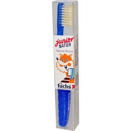 Fuchs Brushes, Junior Natur Natural Bristle Toothbrush, Child Medium, 1 Toothbrush