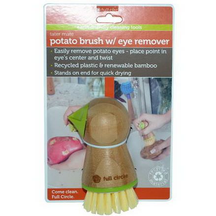 Full Circle Home LLC, Tater Mate, Potato Brush w/Eye Remover, 1 Brush