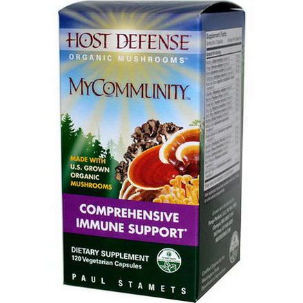 Fungi Perfecti, Host Defense, MyCommunity, 120 Veggie Caps