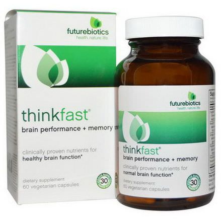 FutureBiotics, ThinkFast, Brain Performance Memory, 60 Veggie Caps