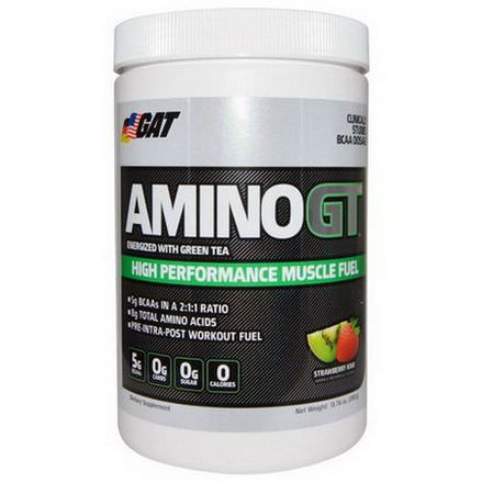 GAT, Amino GT, High Performance Muscle Fuel, Strawberry Kiwi 390g