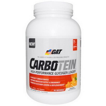 GAT, Carbotein, High Performance Glycogen Loader, Orange 1.75 kg