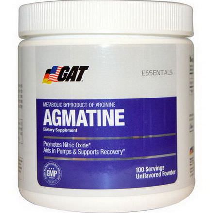 GAT, Essentials, Agmatine, Unflavored Powder, 75g