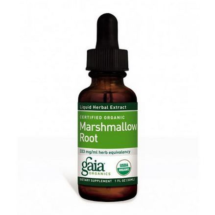Gaia Herbs, Certified Organic, Marshmallow Root 30ml