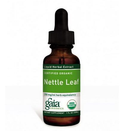 Gaia Herbs, Certified Organic, Nettle Leaf 30ml
