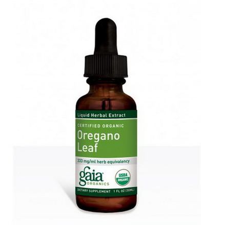 Gaia Herbs, Certified Organic Oregano Leaf 30ml