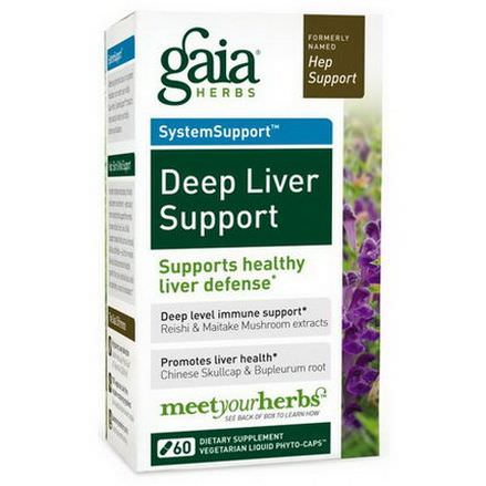 Gaia Herbs, Deep Liver Support, 60 Vegetarian Liquid Phyto-Caps
