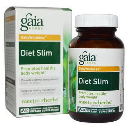 Gaia Herbs, Diet Slim, 60 Vegetarian Liquid Phyto-Caps