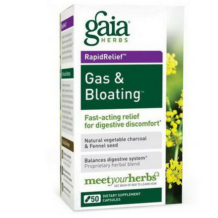 Gaia Herbs, Gas&Bloating, 50 Veggie Caps