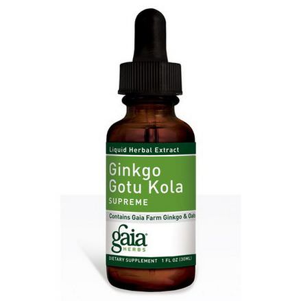 Gaia Herbs, Ginkgo Gotu Kola Supreme 30ml