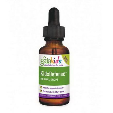 Gaia Herbs, Kids Defense Herbal Drops, Alcohol-Free Formula 30ml