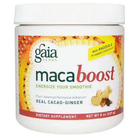 Gaia Herbs, Maca Boost, Real Cacao-Ginger 227g