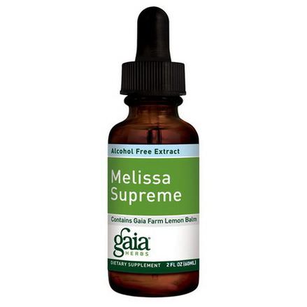 Gaia Herbs, Melissa Supreme, Alcohol-Free Extract 60ml