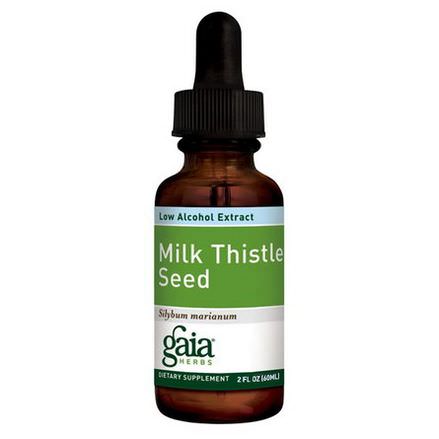 Gaia Herbs, Milk Thistle Seed, Low Alcohol Extract 60ml