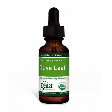 Gaia Herbs, Organic Olive Leaf 30ml