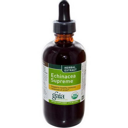 Gaia Herbs, Organics, Echinacea Supreme 120ml