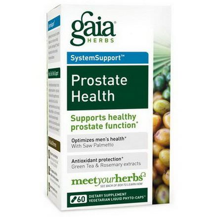 Gaia Herbs, Prostate Health, 60 Vegetarian Liquid Phyto-Caps