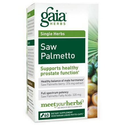 Gaia Herbs, Saw Palmetto, 60 Veggie Liquid Phyto-Caps