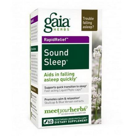 Gaia Herbs, Sound Sleep, 60 Vegetarian Liquid Phyto-Caps