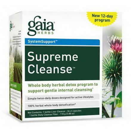 Gaia Herbs, Supreme Cleanse, 12-Day Program