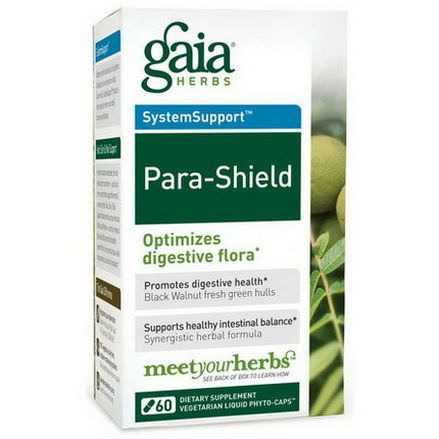 Gaia Herbs, SystemSupport, Para-Shield, 60 Vegetarian Liquid Phyto-Caps