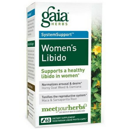 Gaia Herbs, Women's Libido, 60 Vegetarian Liquid Phyto-Caps