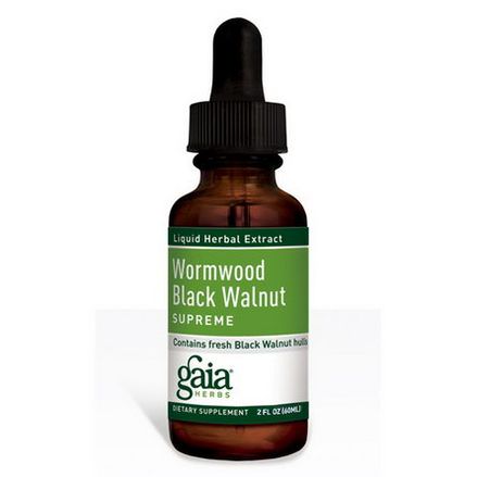 Gaia Herbs, Wormwood Black Walnut Supreme 60ml