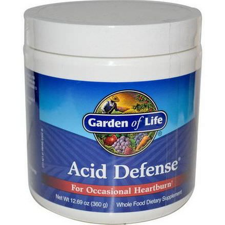 Garden of Life, Acid Defense, For Occasional Heartburn 360g