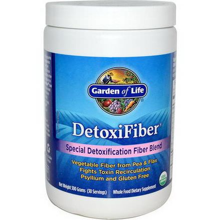 Garden of Life, DetoxiFiber, Special Detoxification Fiber Blend, 300g