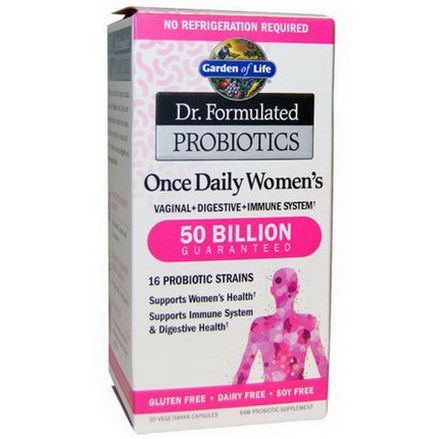 Garden of Life, Dr. Formulated Probiotics, Once Daily Women's, 30 Veggie Caps