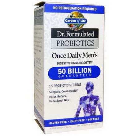 Garden of Life, Dr. Formulated Probiotics, Once Daily's Men's, 30 Veggie Caps