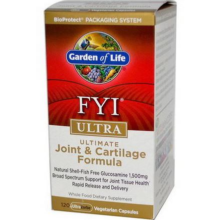 Garden of Life, FYI Ultra, Ultimate Joint&Cartilage Formula, 120 UltraZorbe Veggie Caps
