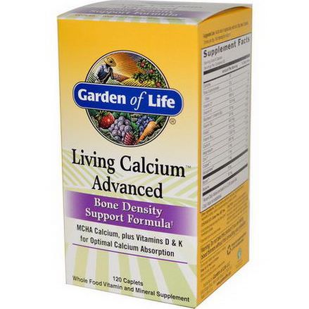 Garden of Life, Living Calcium Advanced, 120 Caplets