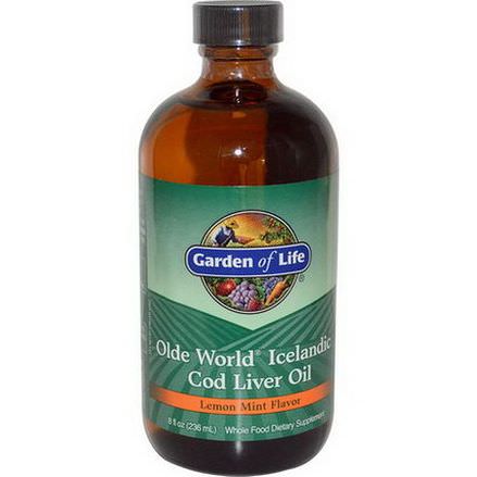 Garden of Life, Olde World Icelandic Cod Liver Oil, Lemon Mint Flavor 236ml
