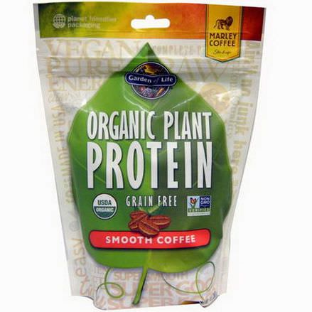 Garden of Life, Organic Plant Protein, Grain Free, Smooth Coffee 260g