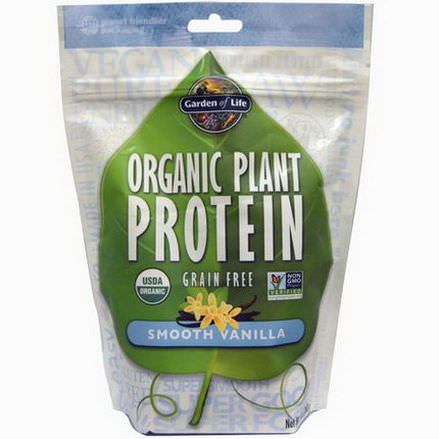Garden of Life, Organic Plant Protein, Grain Free, Smooth Vanilla 260g