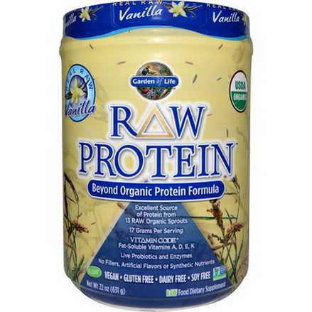 Garden of Life, Organic Raw Protein, Beyond Organic Protein Formula, Vanilla 631g