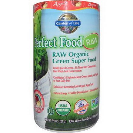 Garden of Life, Perfect Food RAW - Organic Green Super Food, Real Raw Apple Powder 224g