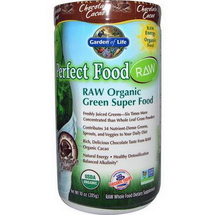 Garden of Life, Perfect Food, Raw Organic Green Super Food, Chocolate Cacao 285g