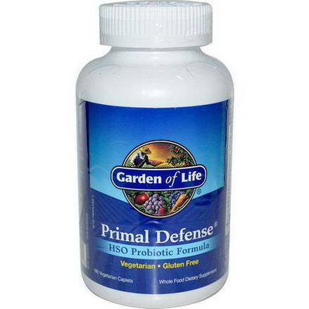 Garden of Life, Primal Defense, HSO Probiotic Formula, 180 Veggie Caplets