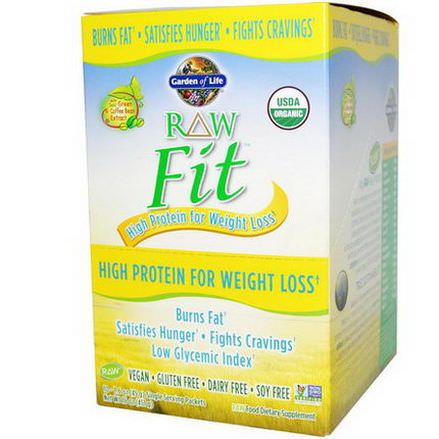 Garden of Life, RAW Fit, High Protein for Weight Loss, 10 Packets 45g Each