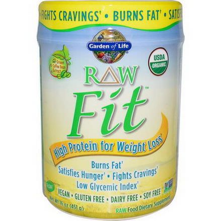 Garden of Life, RAW Fit, High Protein for Weight Loss 451g