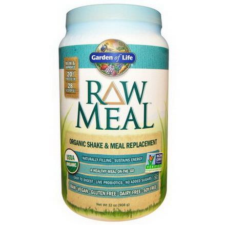 Garden of Life, RAW Meal, Organic Shake&Meal Replacement 908g