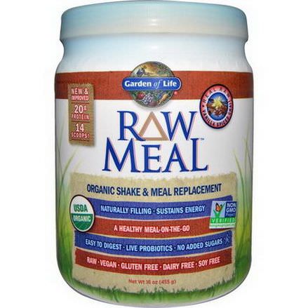 Garden of Life, RAW Meal, Organic Shake and Meal Replacement, Vanilla Spiced Chai 455g