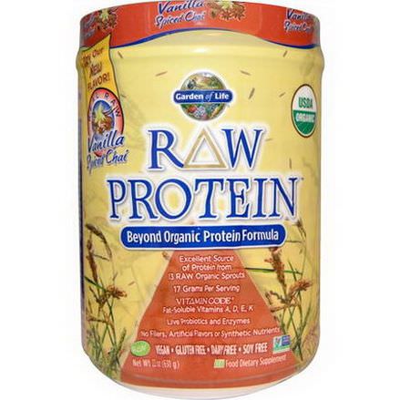 Garden of Life, RAW Protein, Beyond Organic Protein Formula, Vanilla Spiced Chai 630g