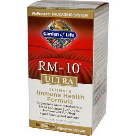 Garden of Life, RM-10 Ultra, Ultimate Immune Health Formula, 90 Veggie Caps