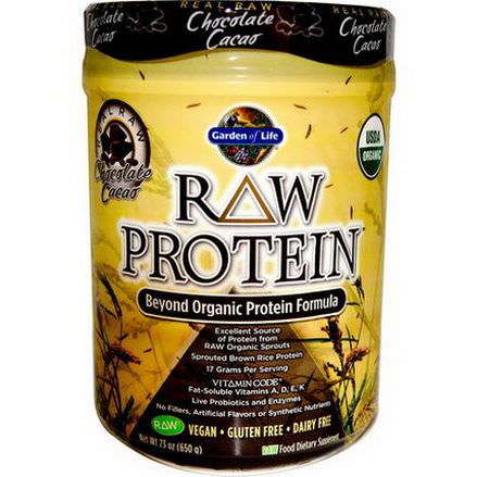 Garden of Life, Raw Protein, Beyond Organic Protein Formula, Chocolate Cacao 650g
