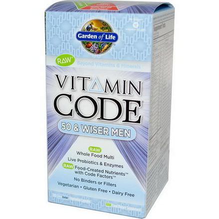 Garden of Life, Vitamin Code, 50&Wiser Men, 120 UltraZorbe Veggie Caps